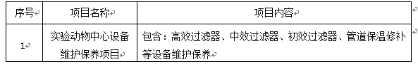 澳门金沙线上赌场实验动物中心设备维护保养项目招标公告